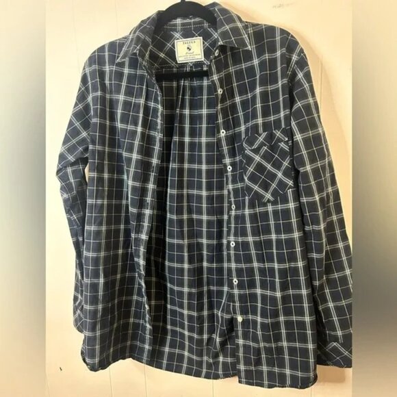 Talula, size xsmall boyfriend fit button up long sleeve plaid shirt 100% cotton - Picture 8 of 8
